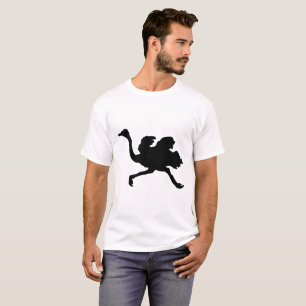 T-shirt Silhouette d'autruche
