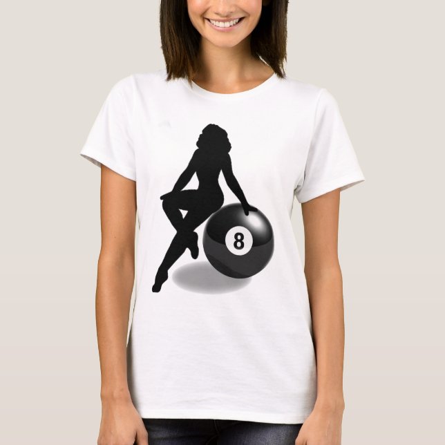 T-shirt Silhouette de 8 boules (Devant)