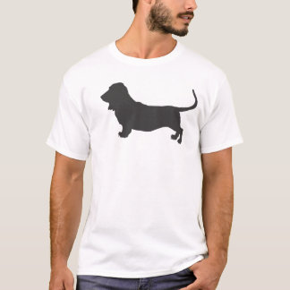 T-shirt Silhouette de Basset Hound