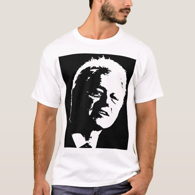 T-shirt Silhouette de Bill Clinton (Devant)