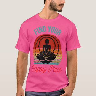 T-shirt Silhouette de Bouddha à Lotus Flower Trouvez votre