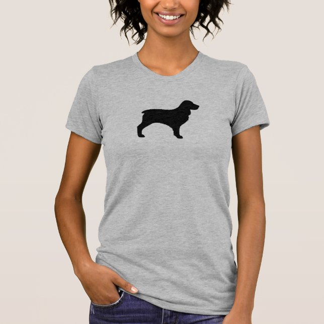 T-shirt Silhouette de Boykin Spaniel (Devant)