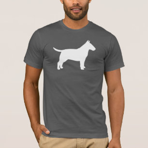 T-shirt Silhouette de bull-terrier