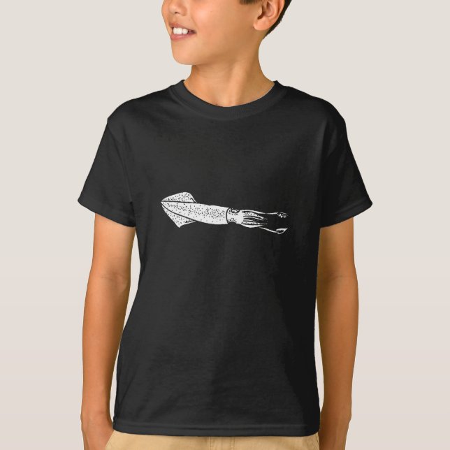 T-shirt Silhouette de calmar (Devant)