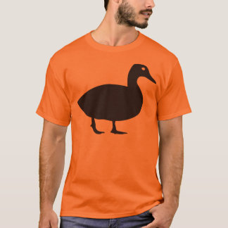 T-shirt Silhouette de canard noir