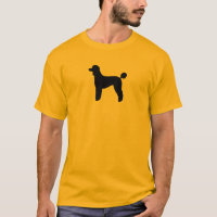 Silhouette de caniche noir| Race de chien
