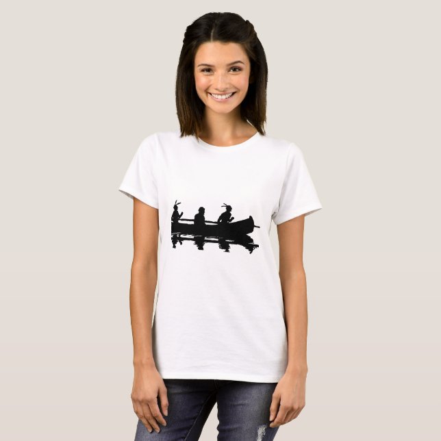 T-shirt Silhouette de canoë (Devant entier)