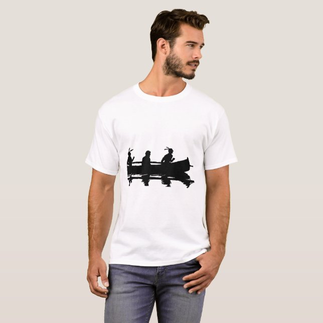 T-shirt Silhouette de canoë (Devant entier)
