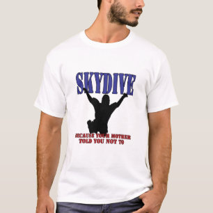 T-shirt Silhouette de chemise de parachutisme