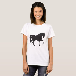 T-shirt Silhouette de cheval