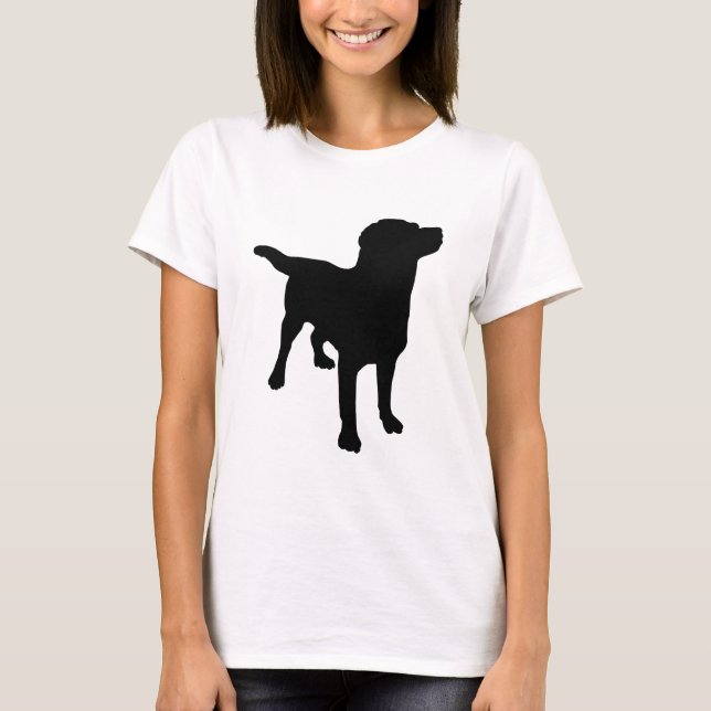 T-shirt Silhouette de chien (Devant)