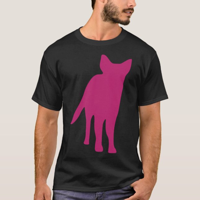T-shirt Silhouette de chien berger allemand (Devant)