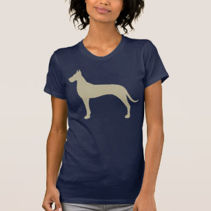 T-shirt Silhouette de chien de great dane