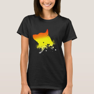 T-shirt Silhouette de chien noir Heeler Australian Cattle