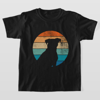 T-shirt Silhouette de chien rétro - Vintage Amateu