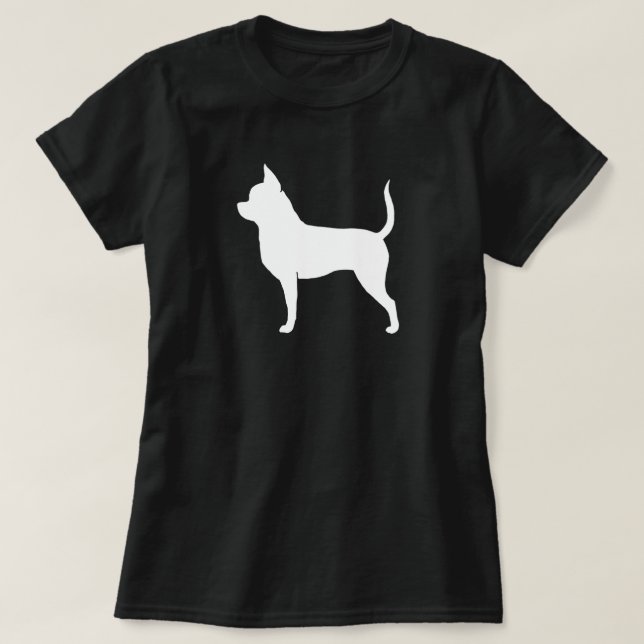 T-shirt Silhouette de chiwawa (Design devant)