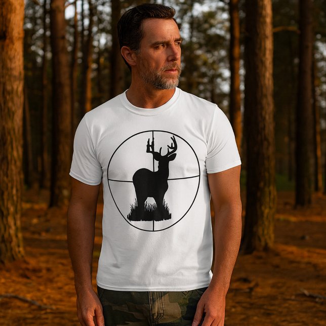 T-shirt Silhouette de cible de chasse au cerf (Créateur téléchargé)