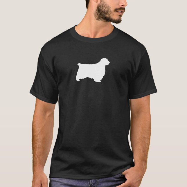 T-shirt Silhouette de Clumber Spaniel (Devant)
