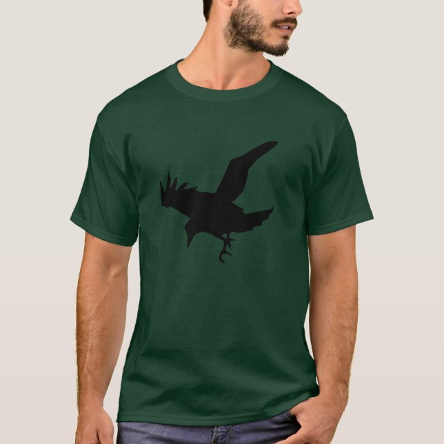 T-shirt Silhouette de corbeau (Devant)