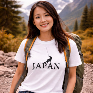 T-shirt Silhouette de corde minimaliste pour l'escalade au
