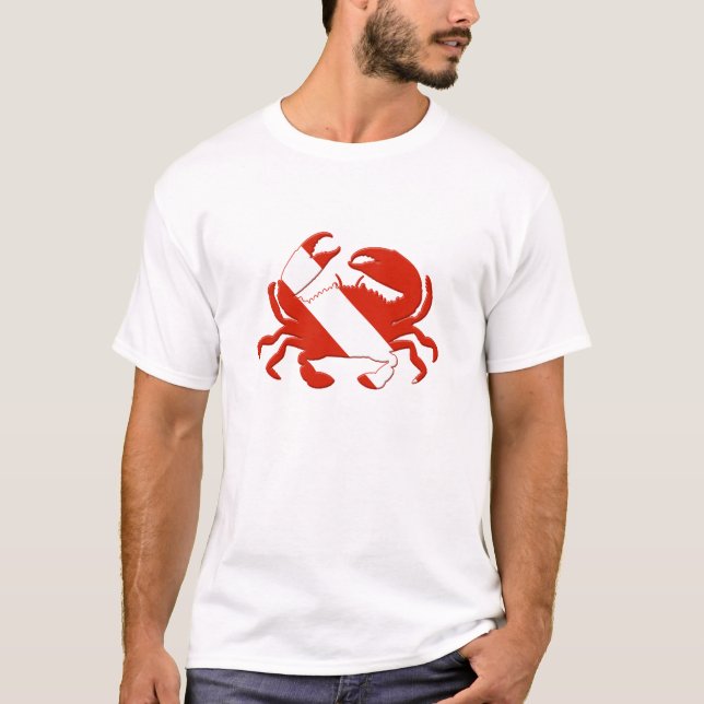T-shirt Silhouette de crabe (Devant)