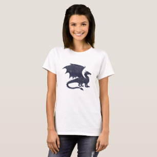 T-shirt Silhouette de dragon - Choisir la couleur arrière