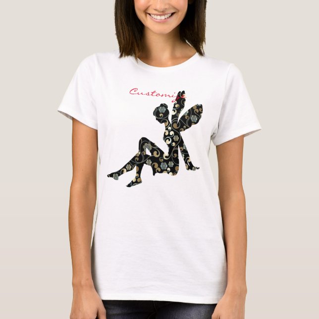 T-shirt Silhouette de fée Thunder_Cove (Devant)
