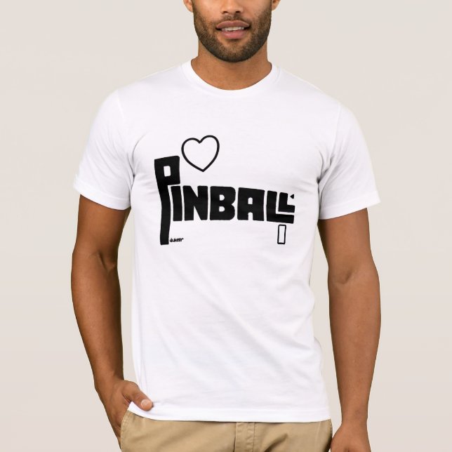 T-SHIRT SILHOUETTE DE FLIPPER (Devant)