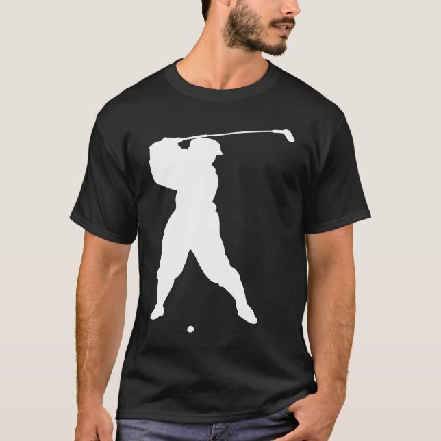T-shirt Silhouette de Golfer (Devant)