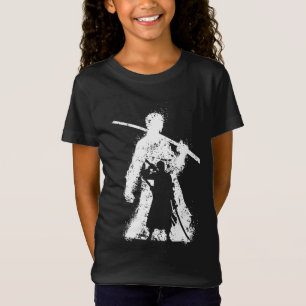 T-Shirt Silhouette de Guerrier avec l'Art de l'Épée