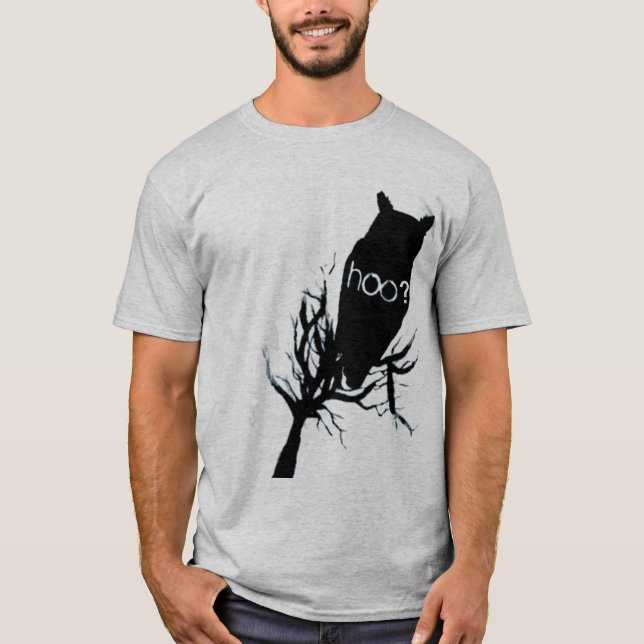 T-shirt Silhouette de hibou de Msterious (Devant)