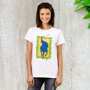 T-shirt Silhouette de joueur de polo Sports équestres mode