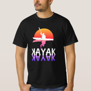 T-shirt Silhouette de kayak Kayak