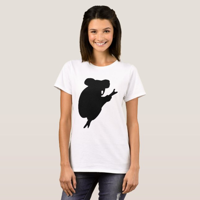 T-shirt Silhouette de koala (Devant entier)