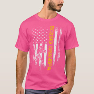 T-shirt Silhouette de la boîte à drapeau américain de gran
