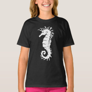 T-shirt Silhouette de la Créature de la Mer - Hippocampes