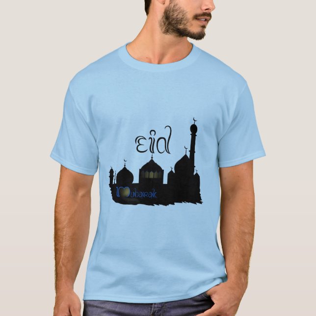 T-shirt Silhouette de la mosquée de l'Aïd Moubarak - T-shi (Devant)