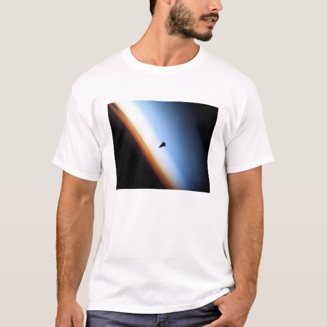 T-shirt Silhouette de la navette spatiale Endeavor (Devant)