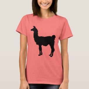 T-shirt Silhouette de lama