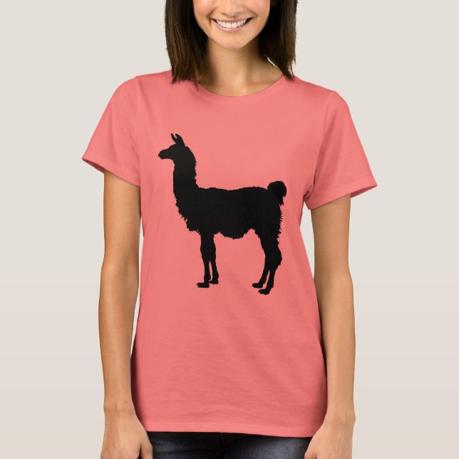T-shirt Silhouette de lama (Devant)