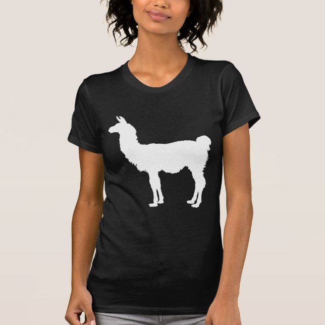T-shirt Silhouette de lama (Devant)