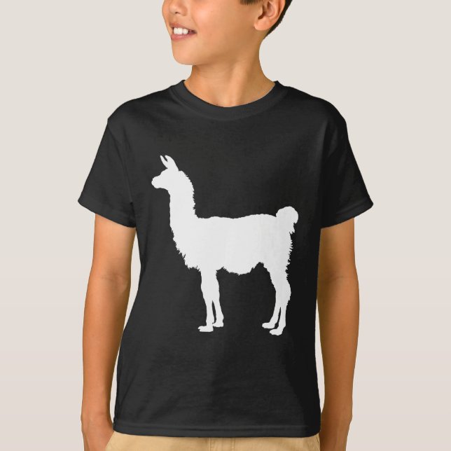 T-shirt Silhouette de lama (Devant)