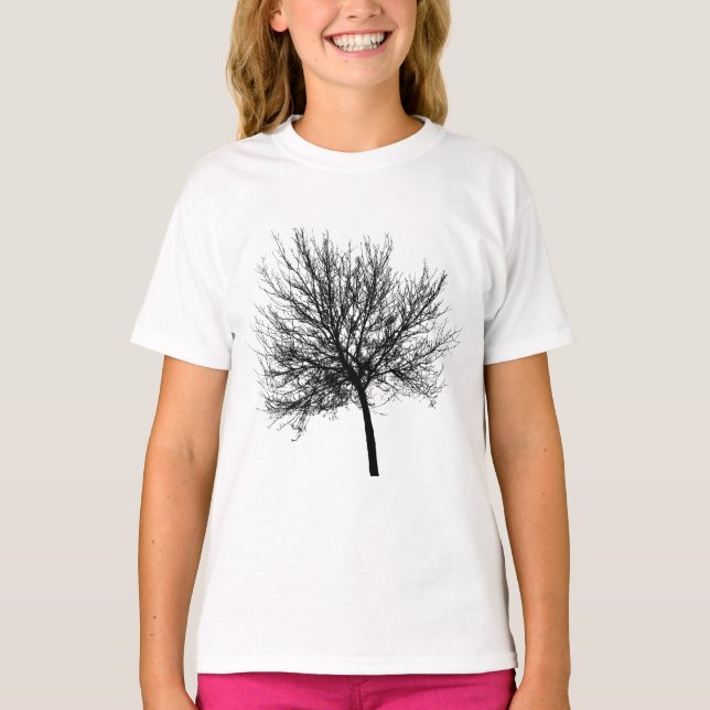 T-shirt Silhouette de l'arbre (Devant)