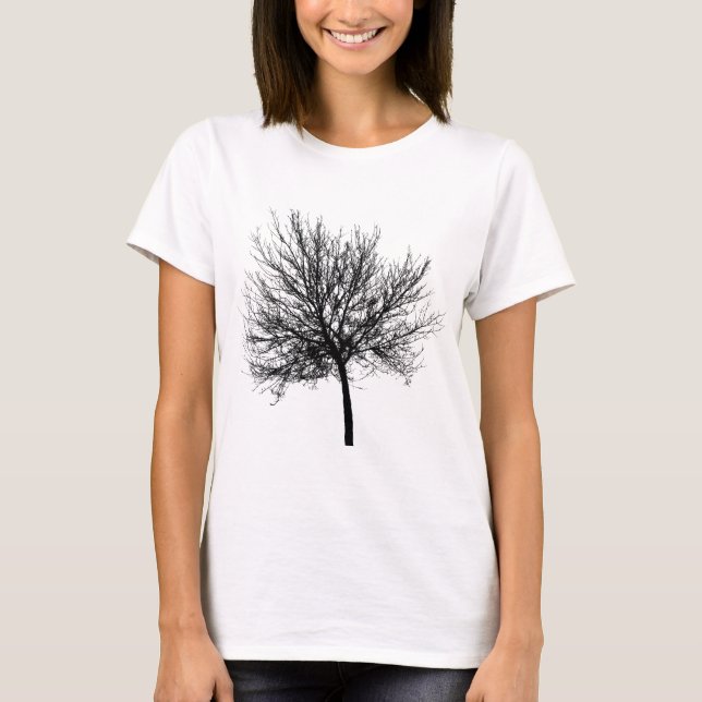T-shirt Silhouette de l'arbre (Devant)