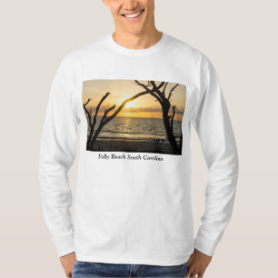 T-shirt Silhouette de l'arbre de lever du soleil