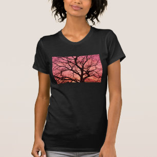 T-shirt Silhouette de l'Arbre Soudé du soir