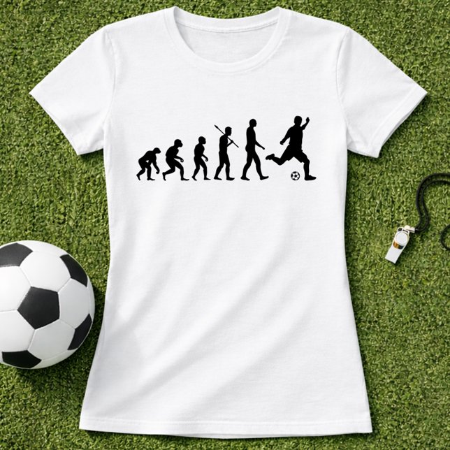 T-shirt Silhouette de l'évolution du football ; Évolution  (Créateur téléchargé)