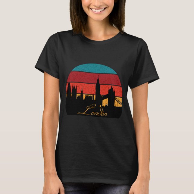 T-shirt Silhouette de Londres (Devant)