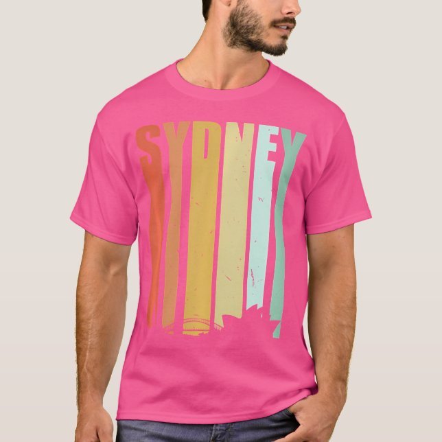 T-shirt Silhouette de l'opéra Sydney Australia (Devant)