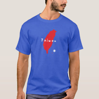 T-shirt Silhouette de pays de Taïwan